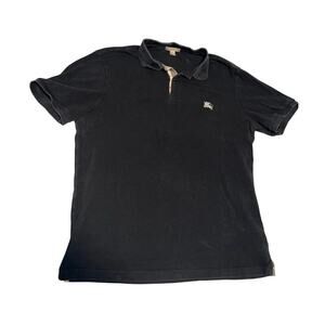 Burberry Brit Men’s Black Polo Shirt L/XL 100% Cotton